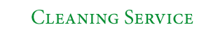 Cleaning Service